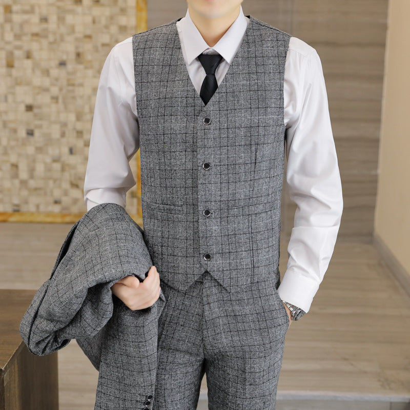 Men's Slim-fit Three-piece Suit