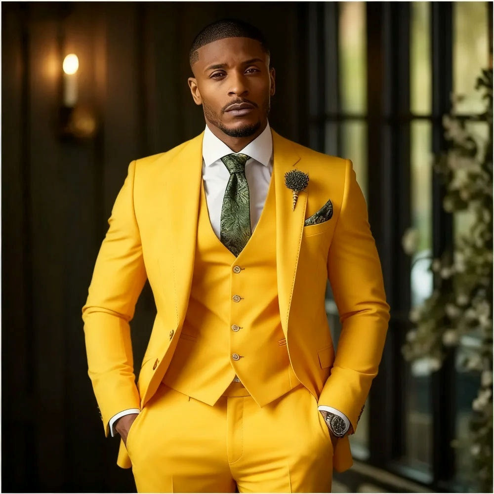 Men's Fashionable Three-Piece Suit