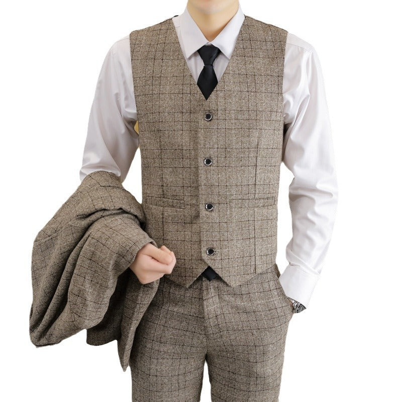 Men's Slim-fit Three-piece Suit