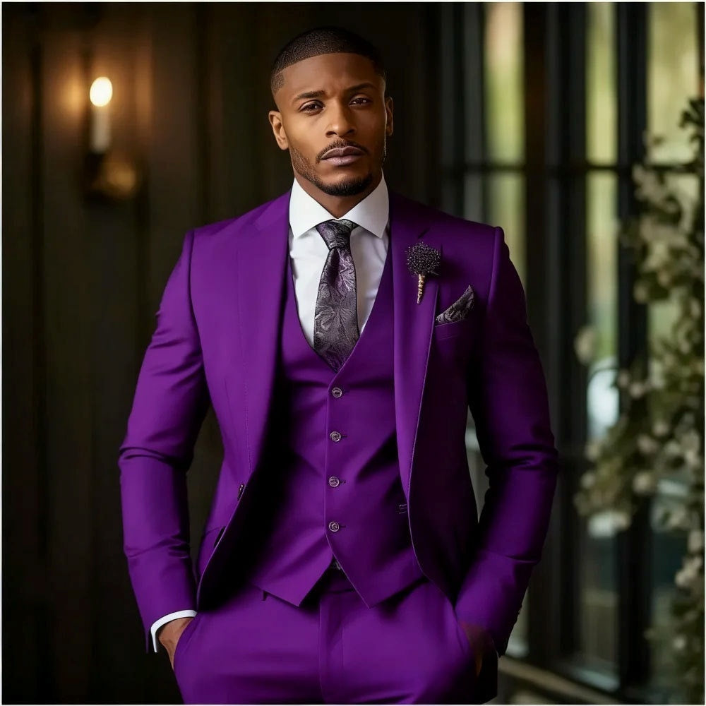 Men's Fashionable Three-Piece Suit